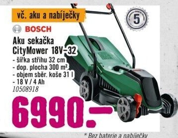 BOSCH Aku sekačka CityMower 18V-32