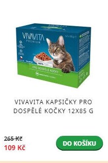 Vivavita kapsičky pro dospělé kočky 12x85 g