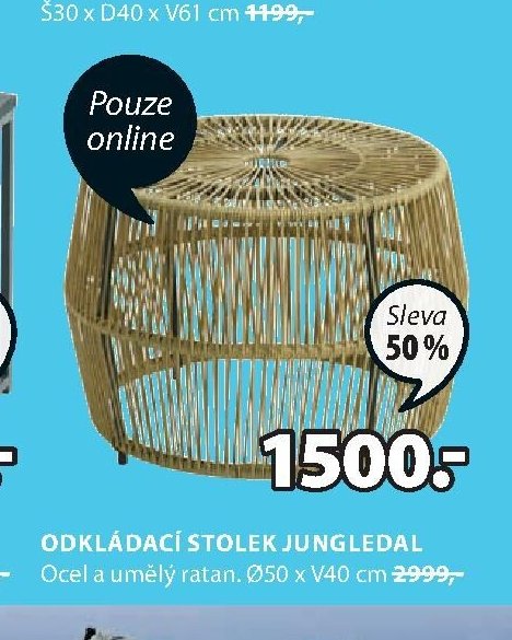 ODKLÁDACÍ STOLEK JUNGLEDAL