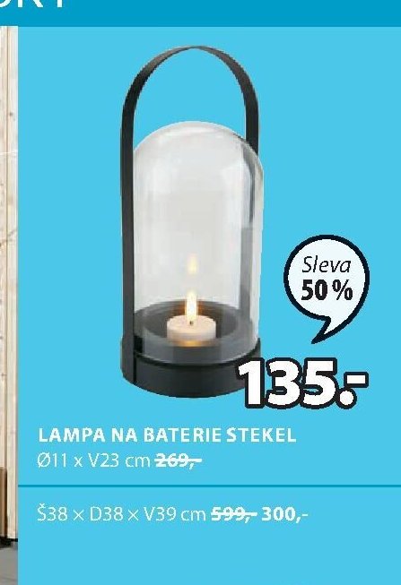 Lampa na baterie STEKEL