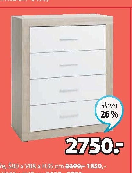 Komoda FAVRBO (4 zásuvky)