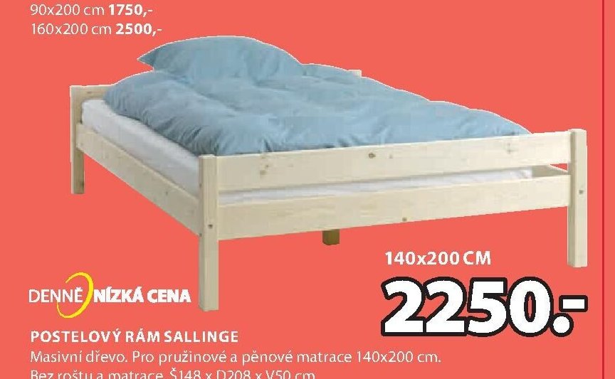 Postelový rám SALLINGE