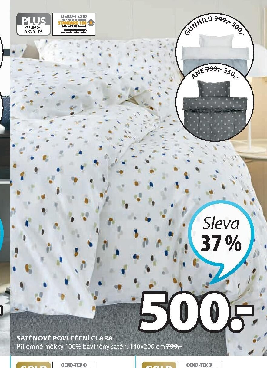Saténové povlečení CLARA
