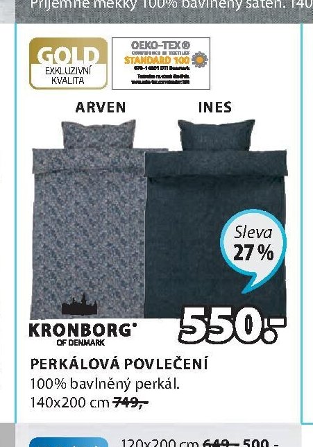 Perkálové povlečení ARVEN