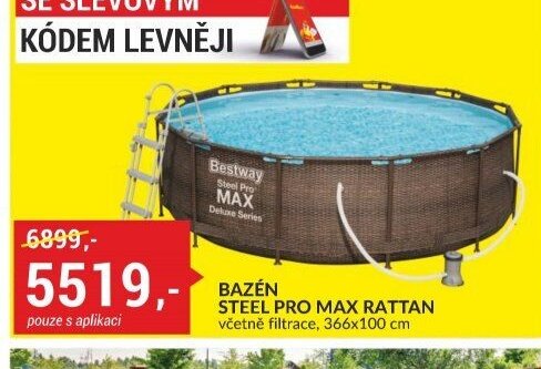 Bazén Steel Pro Max Rattan