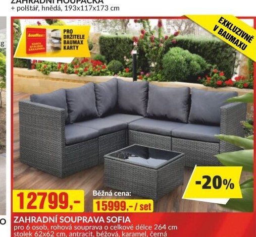 ZAHRADNÍ SOUPRAVA SOFIA