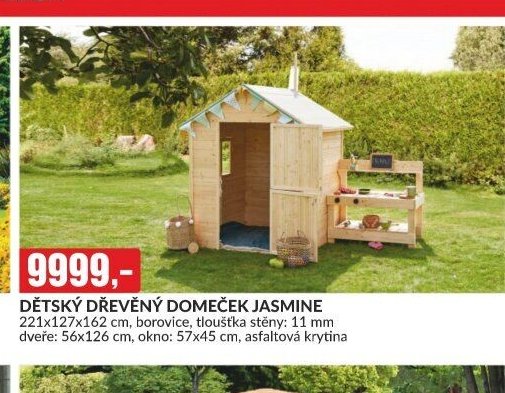 DĚTSKÝ DŘEVĚNÝ DOMEČEK JASMINE