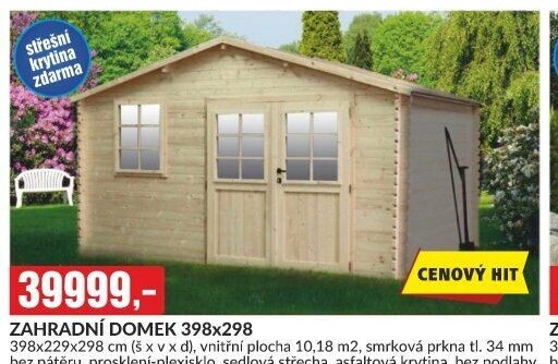 ZAHRADNÍ DOMEK 398x298