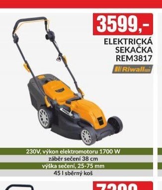 Elektrická sekačka Riwall REM 3817