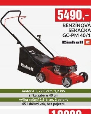 Benzínová sekačka Einhell GC-PM 40/1