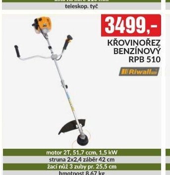 Křovinořez benzínový Riwall RPB 510