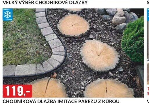 CHODNÍKOVÁ DLAŽBA IMITACE PAŘEZU Z KŮROU