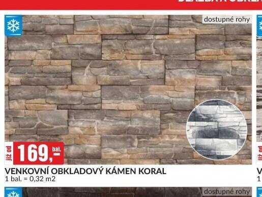 VENKOVNÍ OBKLADOVÝ KÁMEN KORAL