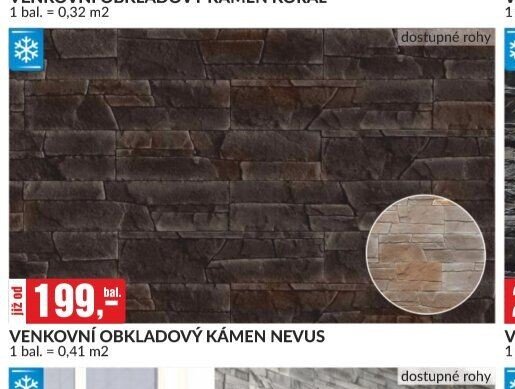 VENKOVNÍ OBKLADOVÝ KÁMEN NEVUS