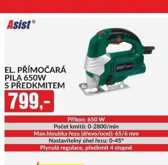 EL. PŘÍMOČARÁ PILA 650W S PŘEDKMITEM