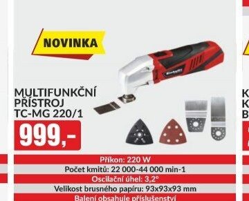 MULTIFUNKČNÍ PŘÍSTROJ TC-MG 220/1
