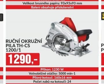 RUČNÍ OKRUŽNÍ PILA TH-CS 1200/1