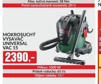 Mokrosuchý vysavač Bosch Universal Vac 15