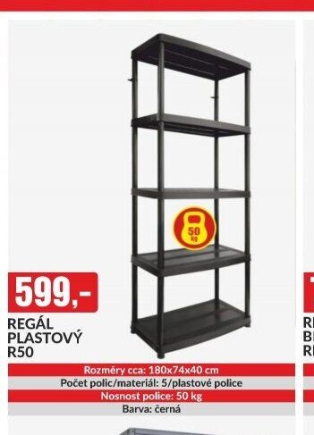 REGÁL PLASTOVÝ R50