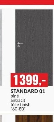 STANDARD 01 plné antracit fólie finish 