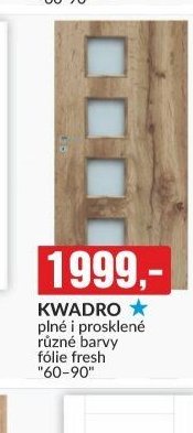 KWADRO plné i prosklené různé barvy fólie fresh 