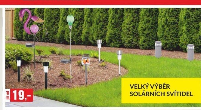SOLÁRNÍ SVÍTIDLA (velký výběr)