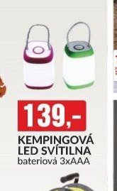 KEMPINGOVÁ LED SVÍTILNA