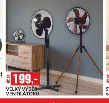 VELKÝ VÝBĚR VENTILÁTORU