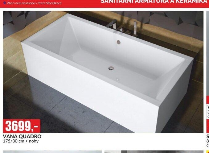 VANA QUADRO 175/80 cm + nohy