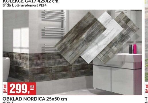 OBKLAD NORDICA 25x50 cm