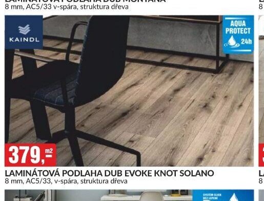 LAMINÁTOVA PODLAHA DUB EVOKE KNOT SOLANO 8 mm, AC5/33, v-spára, struktura dřeva