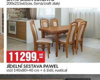 JÍDELNÍ SESTAVA PAWEL
