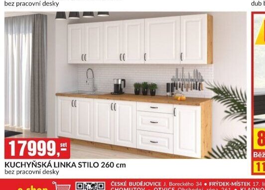 KUCHYŇSKÁ LINKA STILO 260 cm