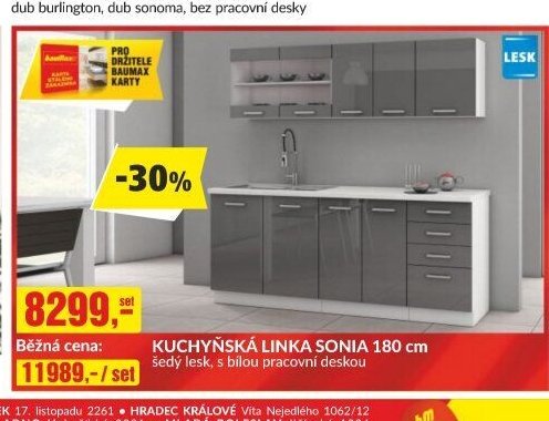 KUCHYŇSKÁ LINKA SONIA 180 cm