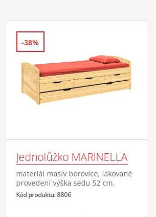 Jednolůžko MARINELLA