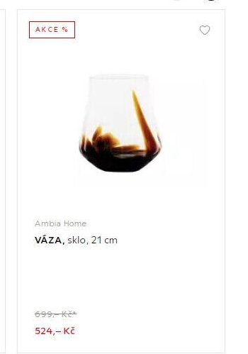 VÁZA, sklo