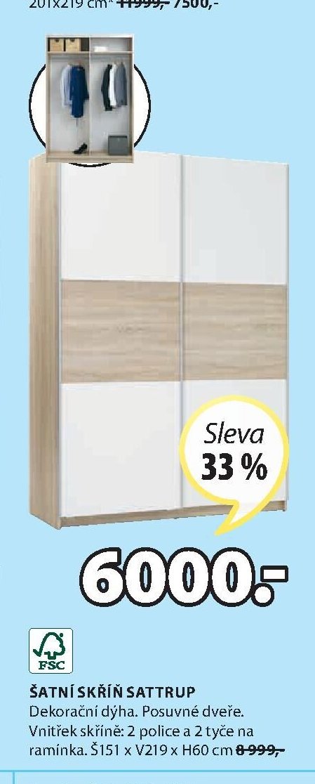 Šatní skříň SATTRUP