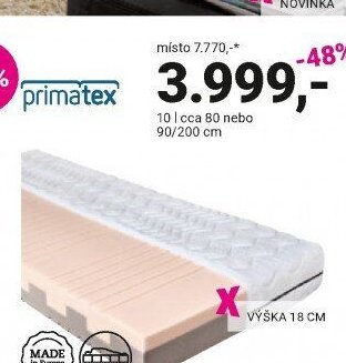 Matrace 80 nebo 90/200 cm