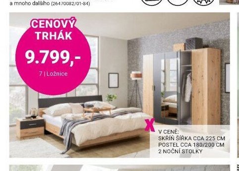 Cenový trhák - ložnice