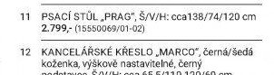 Psací stůl Prag