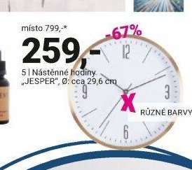 Nástěnné hodiny „JESPER“
