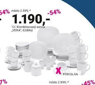 Kombinovaný servis „VERA“, 62dílný