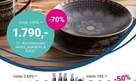 Kombinovaný servis „MANDALA GOLD“