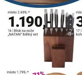 Blok na nože „NATAN“ 8dílný set