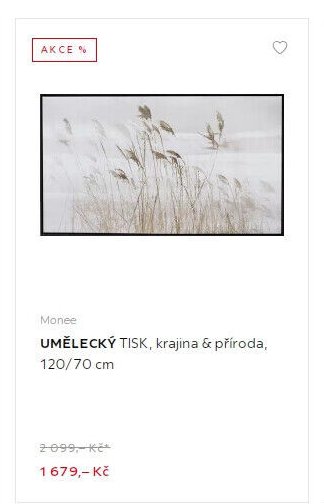 Monee UMĚLECKÝ TISK, krajina & příroda, 120/70 cm