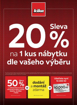 akční leták Kika nábytek 9.5.2022-22.5.2022