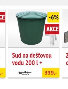 Sud na dešťovou vodu 200 l +