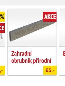Zahradní obrubník přírodní