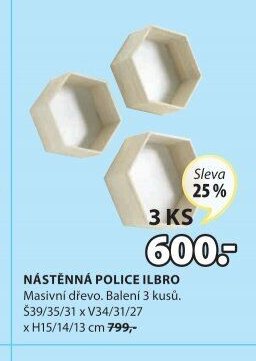NÁSTĚNNÁ POLICE ILBRO