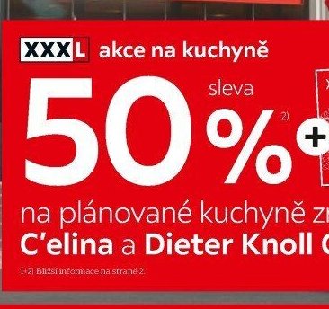 Sleva na plánované kuchyně značek Novel, C'elina a Dieter Knoll Collection